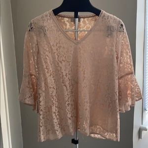 Loft Lace Cotton Blouse